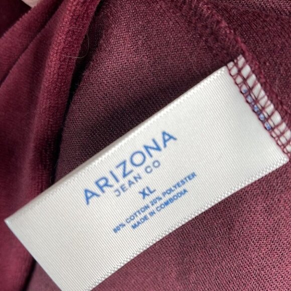 ARIZONA Jean Co Mens 80s Vibe Velour Color Block 1/4 Zip Pullover Sweater XL - Picture 8 of 11